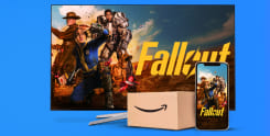monitor com e celular com a tela do jogo fallout