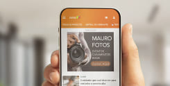 Terra Ads imagem de um celular mostrando o site do terra com um anúncio